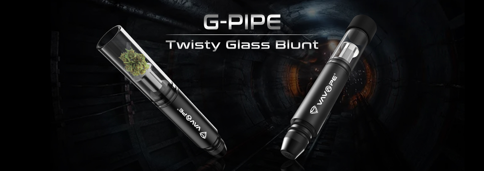 G-Pipe HyBird Glass Twist Blunt (Display of 16)